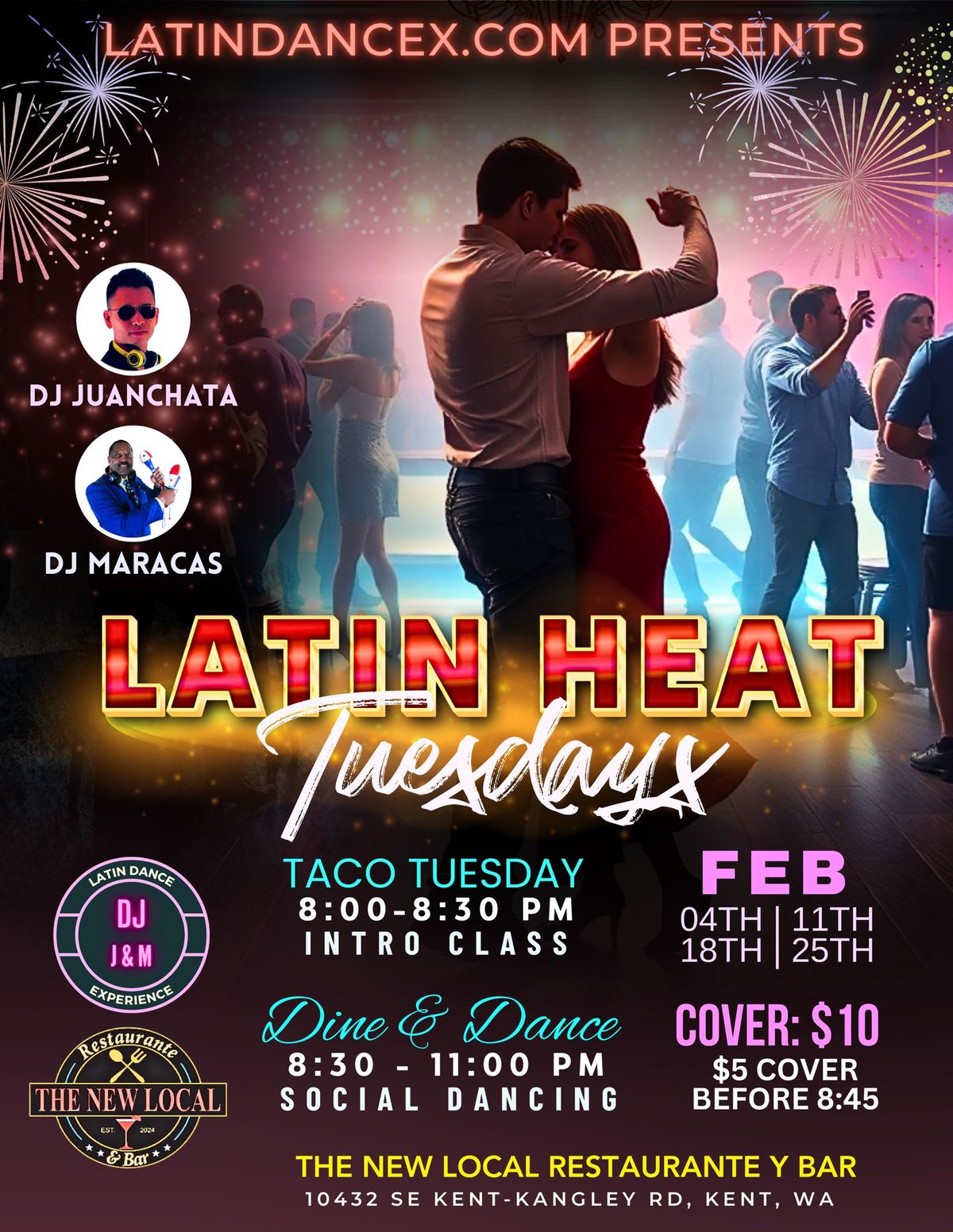 Latin Heat Tuesday + Taco Tuesday Dine & Dance