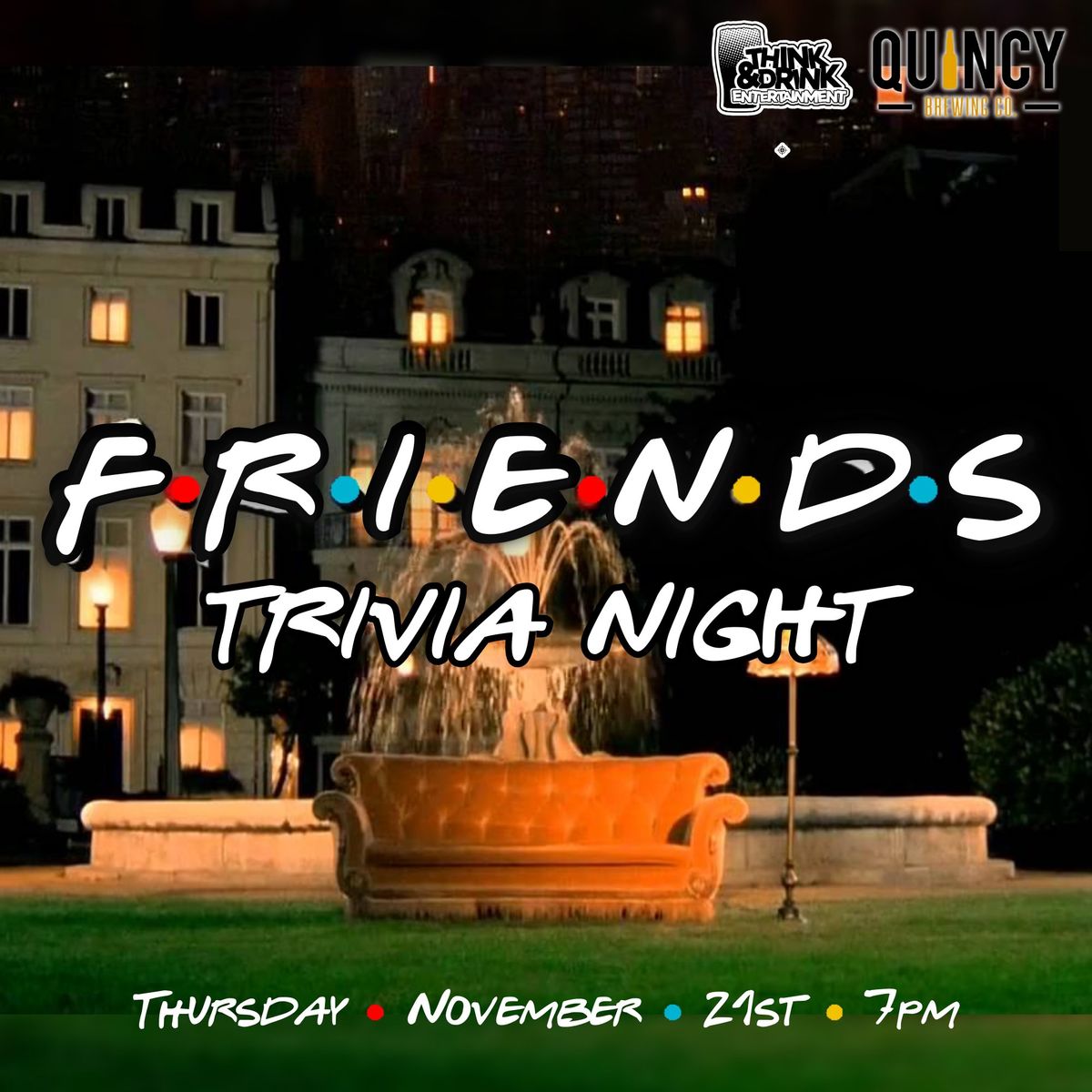 Friends(giving) Trivia Night @ Quincy Brewing Company (Quincy, IL) \/ Thurs Nov 21st @ 7pm