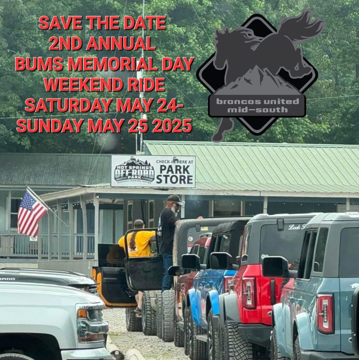 BUMS MEMORIAL DAY WEEKEND RIDE 2025