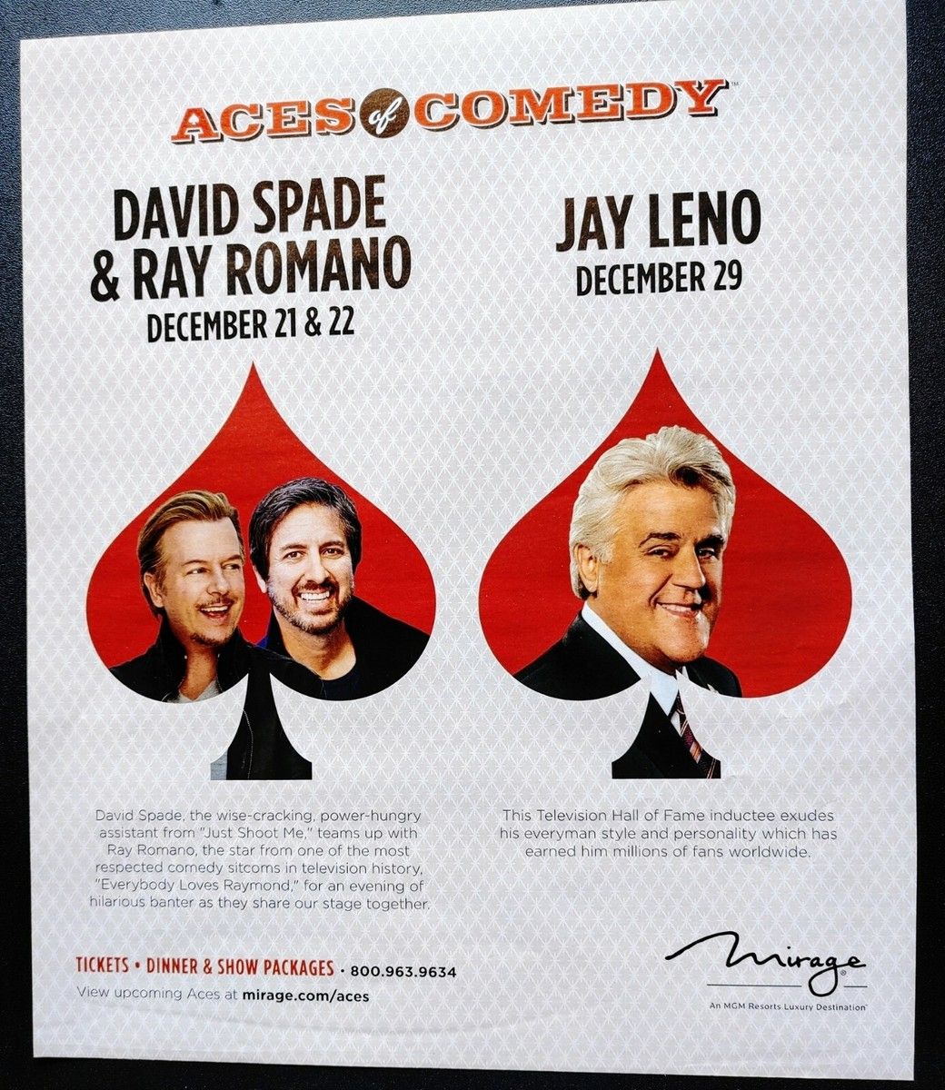 Ray Romano Aces of Comedy at David Copperfield Theater at MGM Grand Hotel and Casino