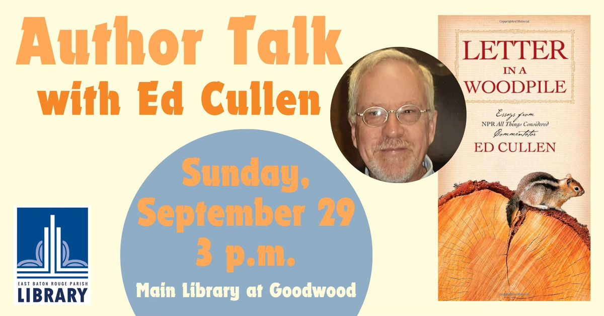 Author Talk with Ed Cullen