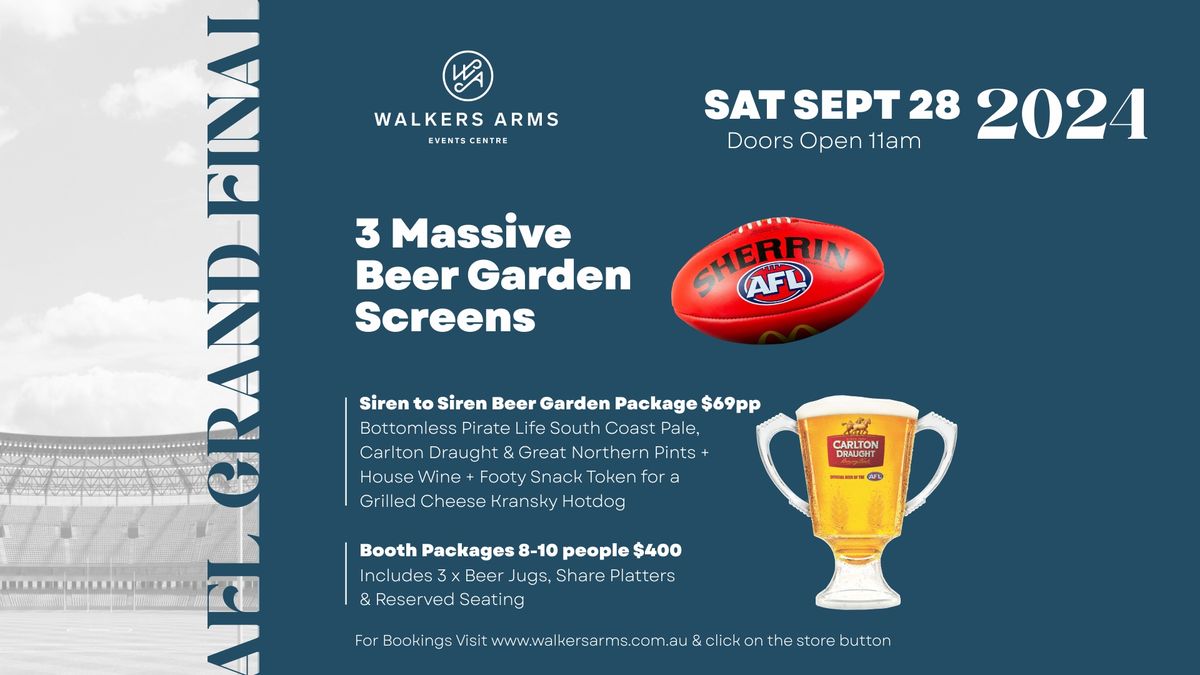 AFL Grand Final Day Siren to Siren Packages & More! - Saturday Sep 28