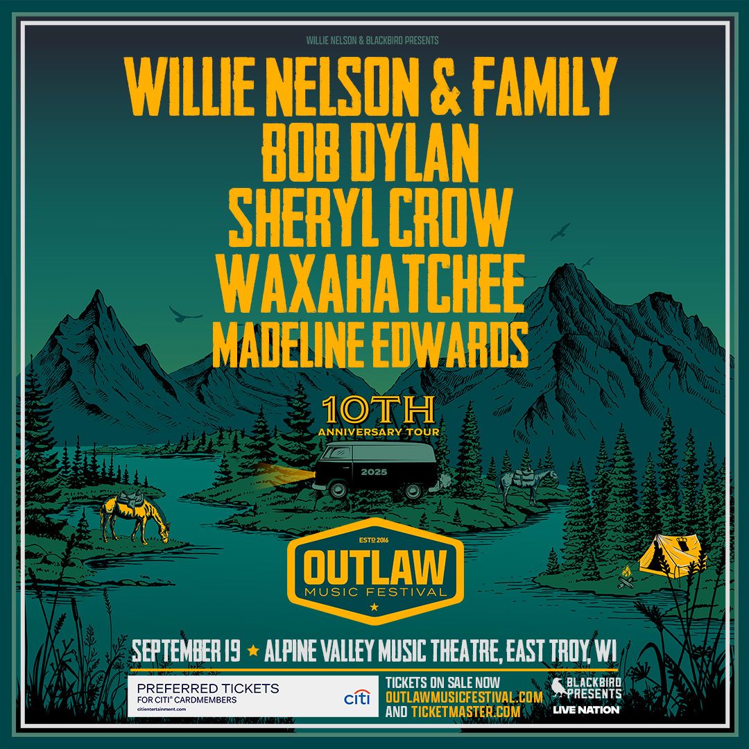 Outlaw Music Festival: Willie Nelson  Bob Dylan & Waxahatchee