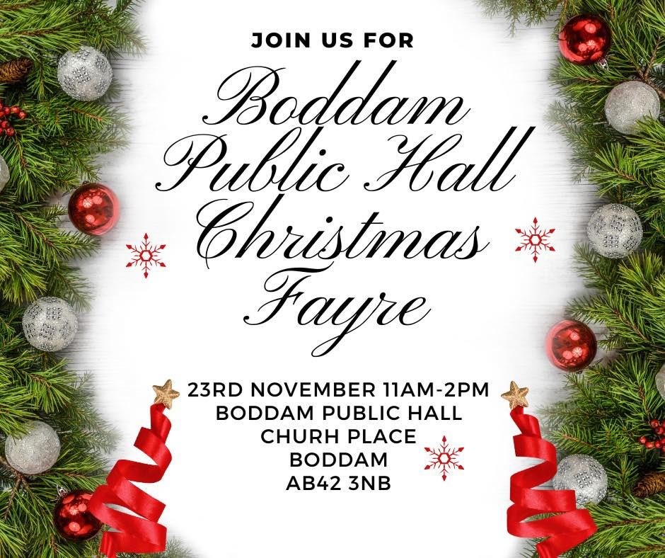 Boddam public hall Christmas fair