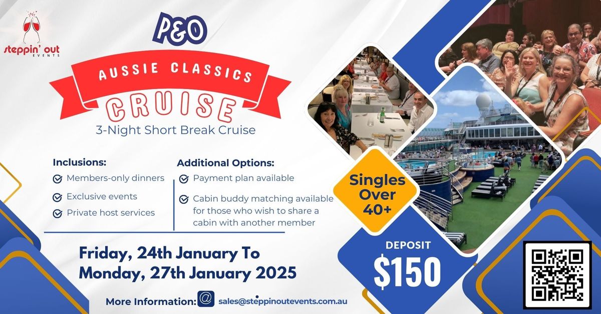 LAST P&O CRUISE | JAN 2025 | Singles Over 40 | Short Break 3 Nights Cruise | Hosted | Private Events