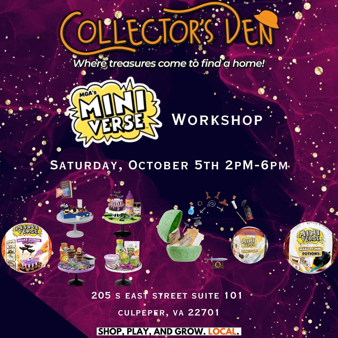 Miniverse Workshop @Collector's Den 