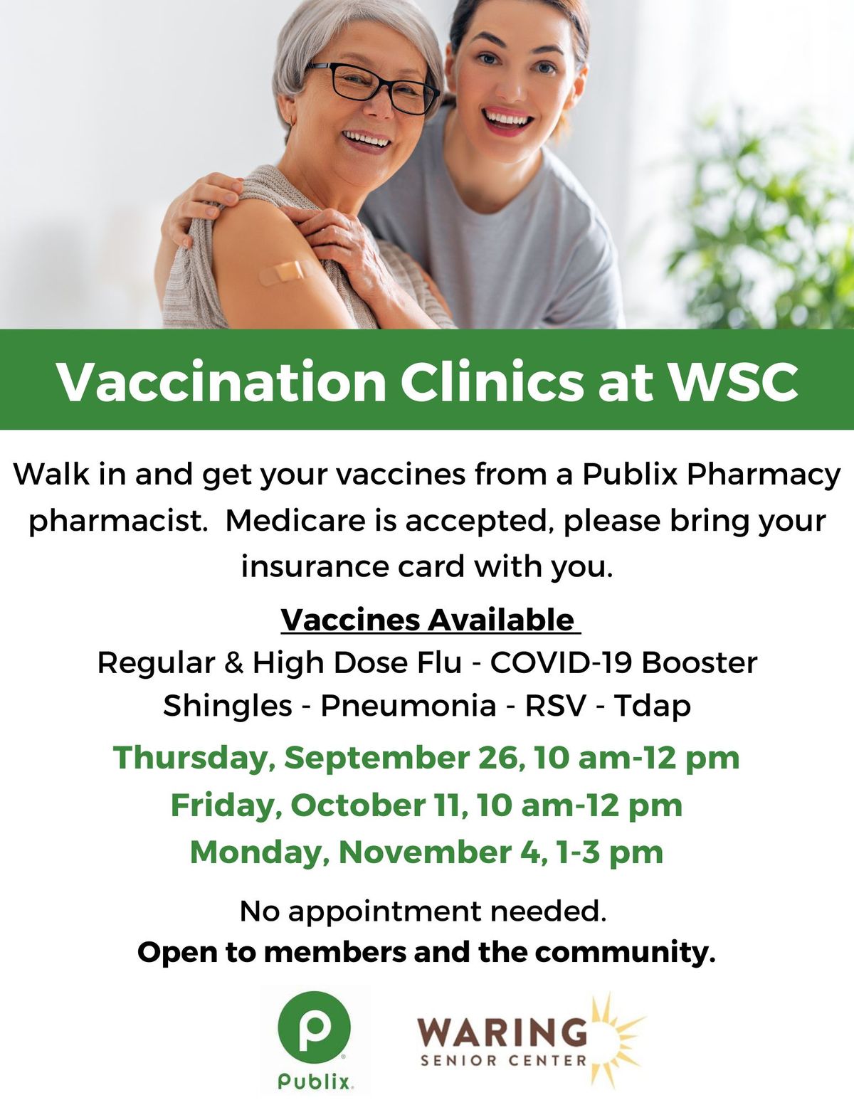 Vaccination Clinic at WSC