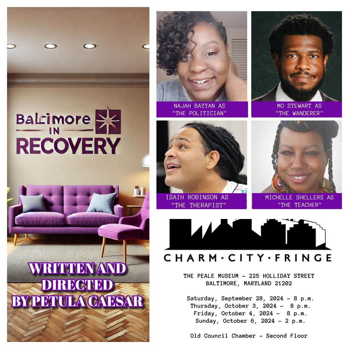 BALTIMORE: IN RECOVERY AT CHARM CITY FRINGE FESTIVAL