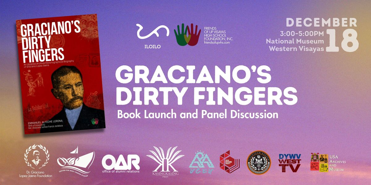 Graciano's Dirty Fingers Book Launch and Panel Discussion