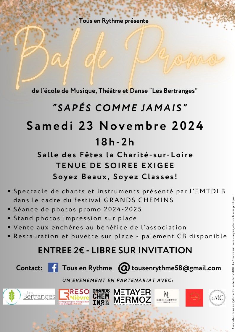 bal de rentr\u00e9e de l'EMDTLB "Sap\u00e9s comme jamais"