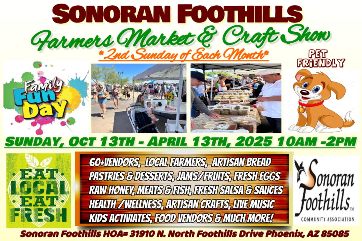 Sonoran Foothills Community Market(Open To The Public\/Pet Friendly)N. Phoenix