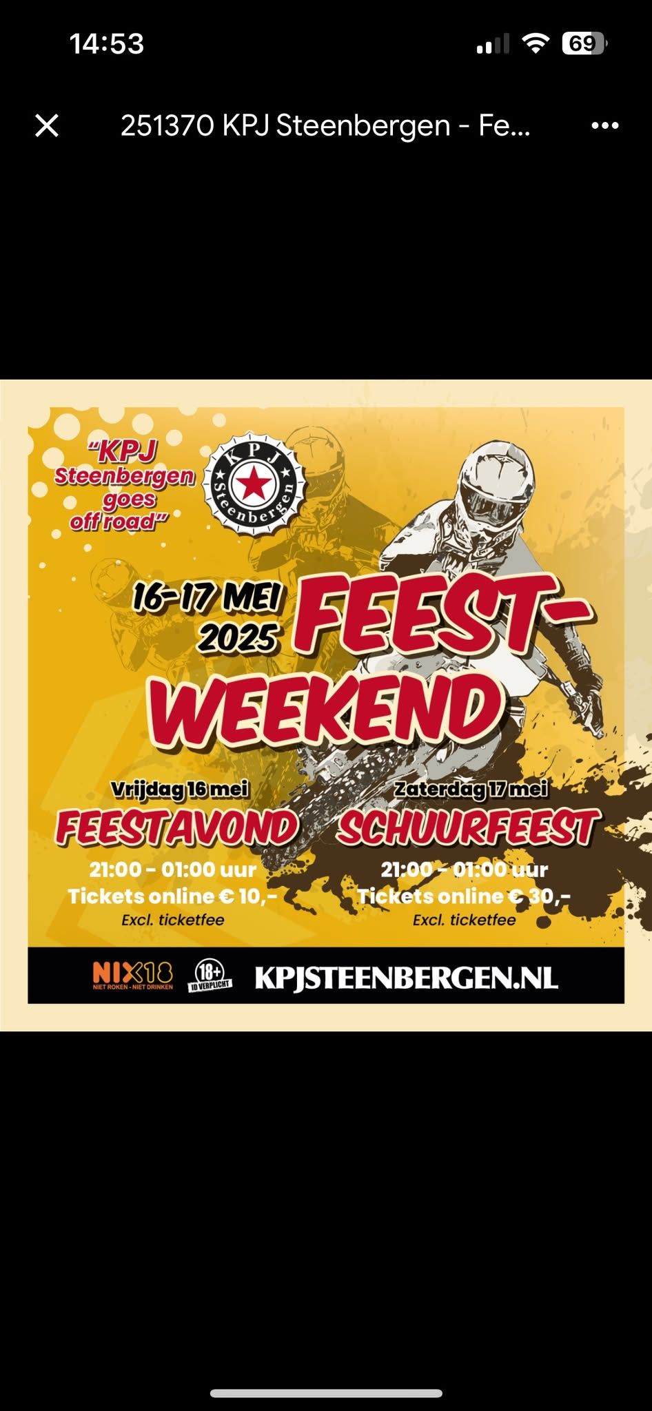 Feestweekend KPJ Steenbergen 