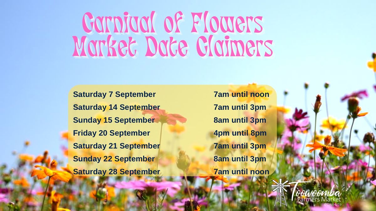 Special edition Twilight Market for the Toowoomba Carnival of Flowers