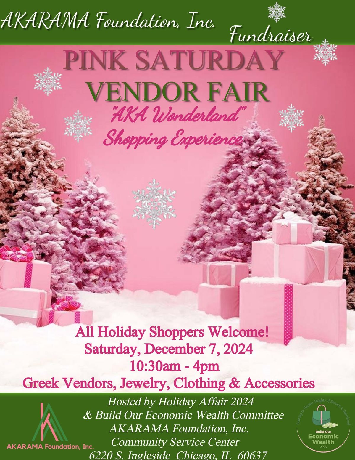 Pink Saturday Annual Holiday Shopping Event