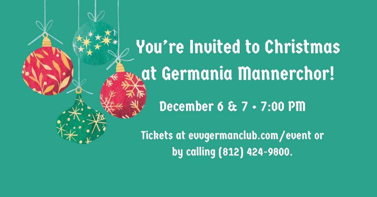 Christmas at Germania Mannerchor