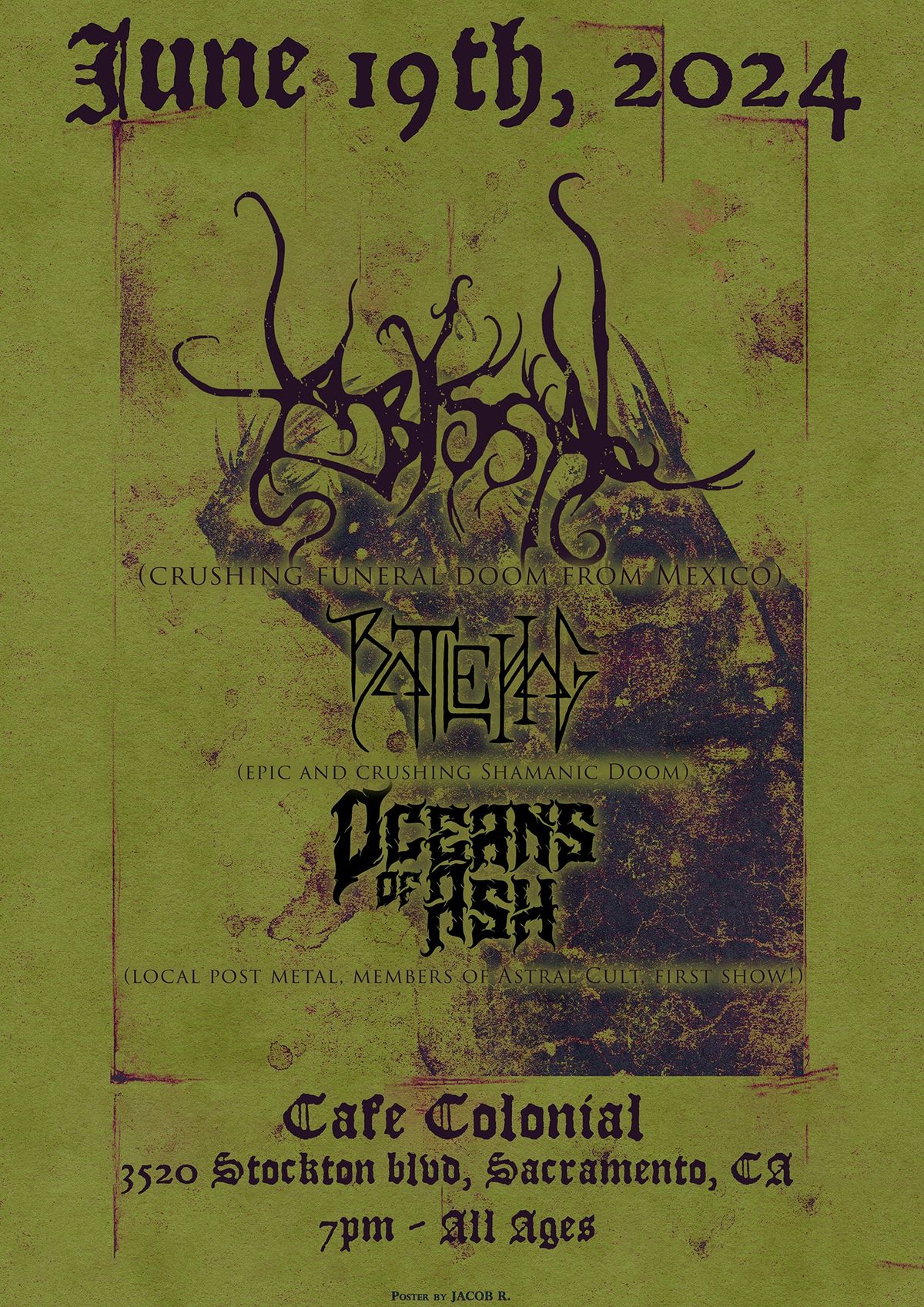 Abyssal (TJ, MX) with Battle Hag and Oceans of Ash