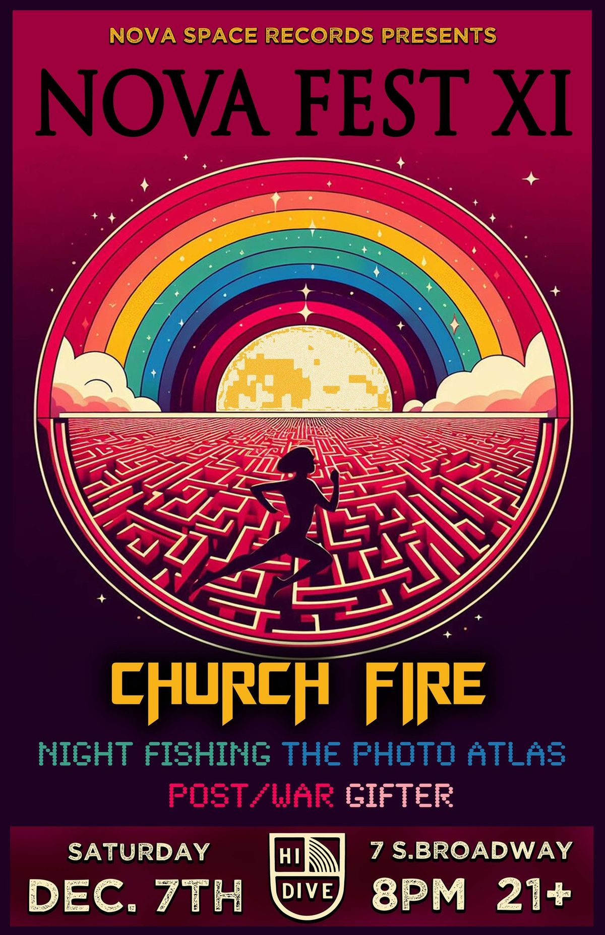 NOVA FEST XI : CHURCH FIRE, NIGHT FISHING, THE PHOTO ATLAS, POST\/WAR, GIFTER