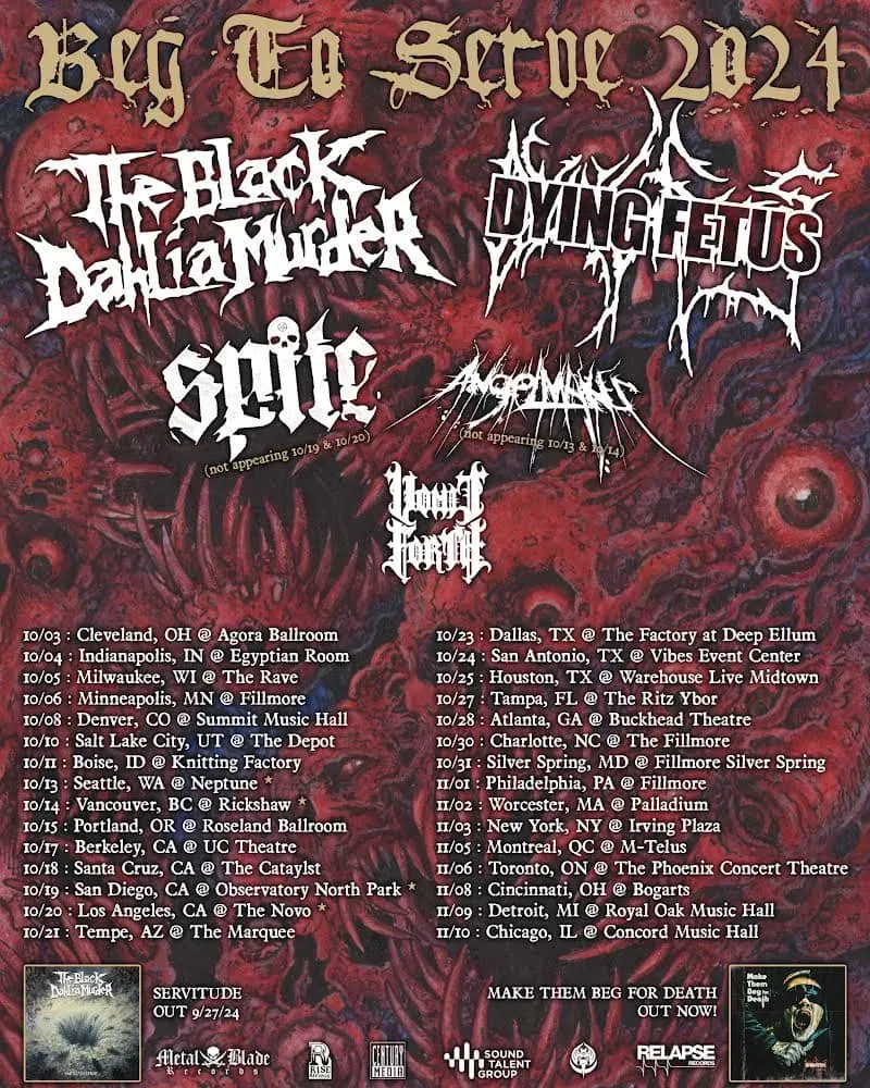 The Black Dahlia Murder with Dying Fetus (19+)