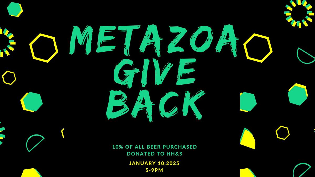 Hoppy, Healthy & Safe GiveBack Night at Metazoa