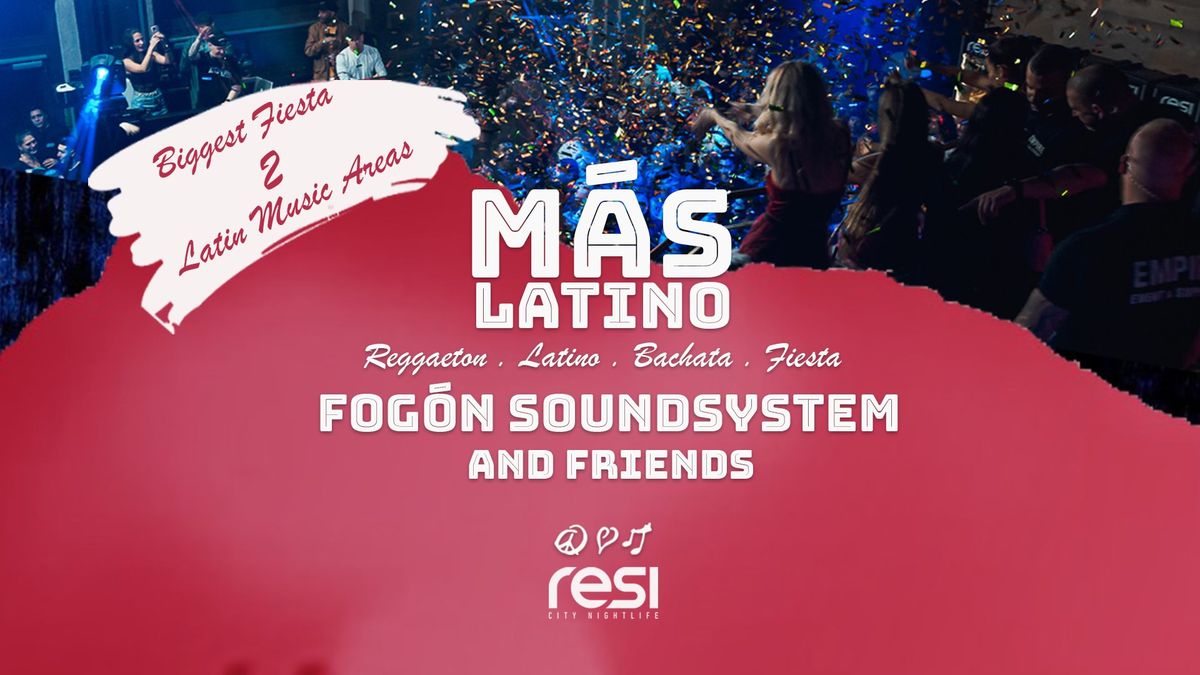 M\u00c1S LATINO . big room fiesta with 2 latin music floors