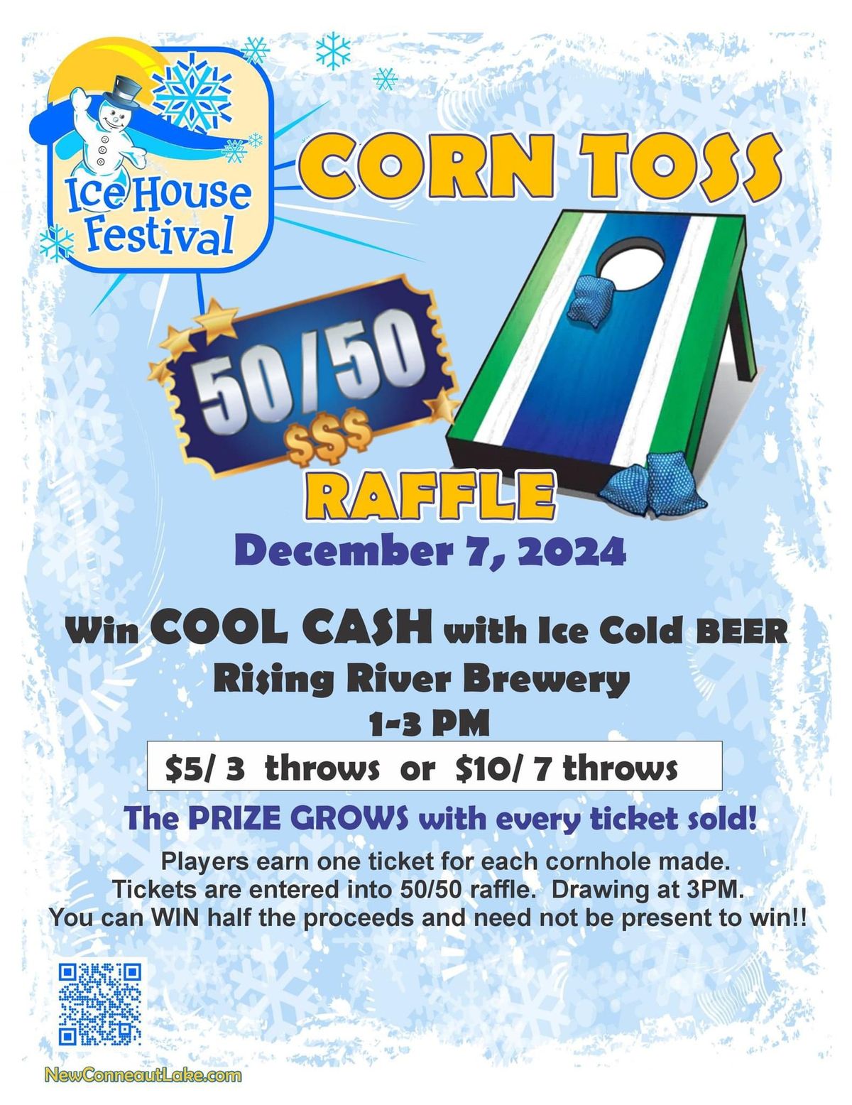 Ice House Fest Corn Hole 50\/50 Raffle