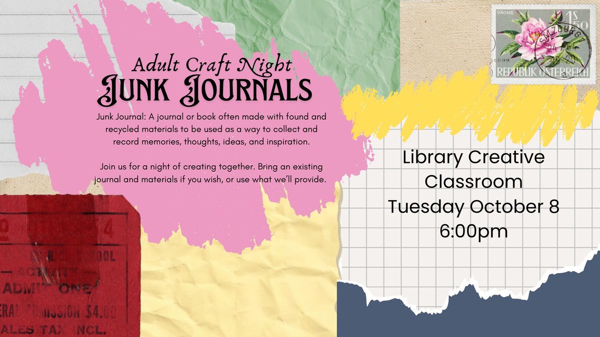 Junk Journals: Adult Craft Night