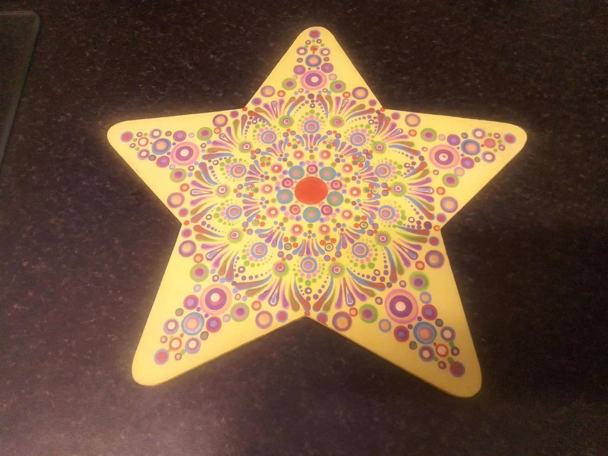 Luxury metallic Christmas mandala star evening (26th Nov and 3rd Dec)