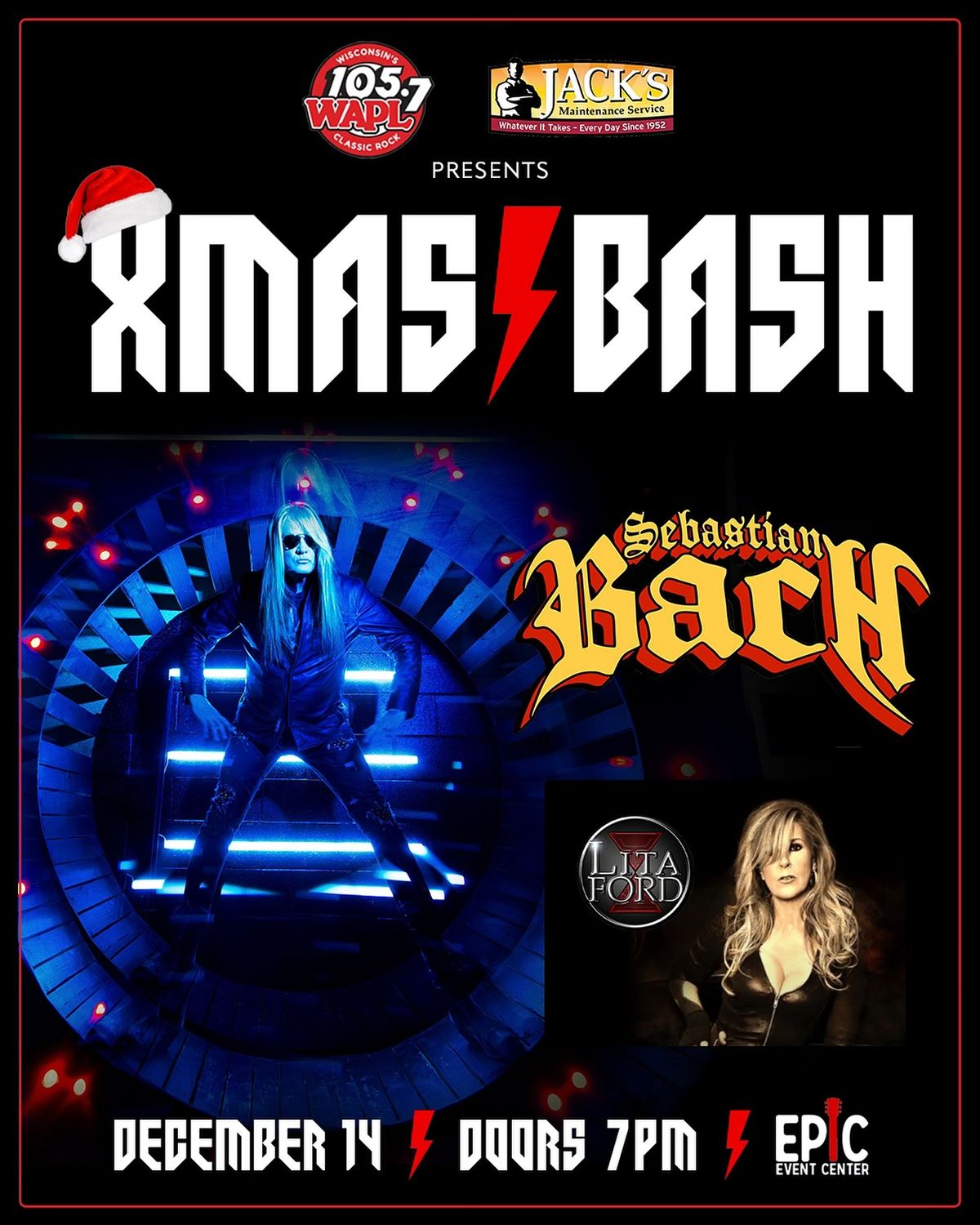 WAPLXmasBash with Sebastian Bach & Lita Ford