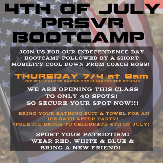 4th of July bootcamp 