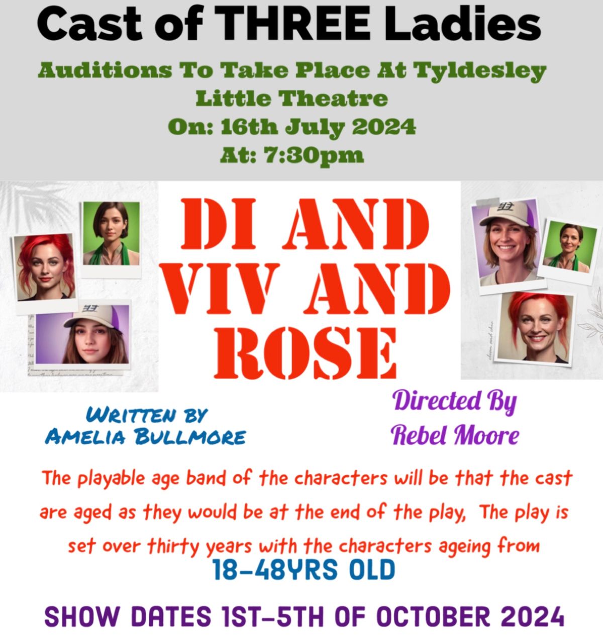 Di and Viv and Rose @ Tyldesley Little Theatre