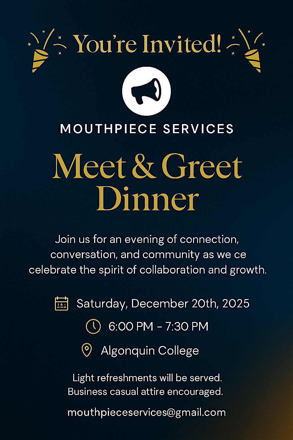 Meet and Greet Dinner