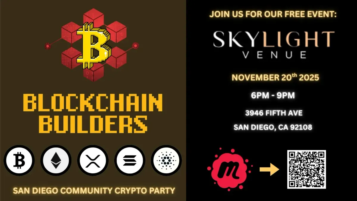Blockchain Builders: Bull Run Bash! (San Diego Crypto Community Party)