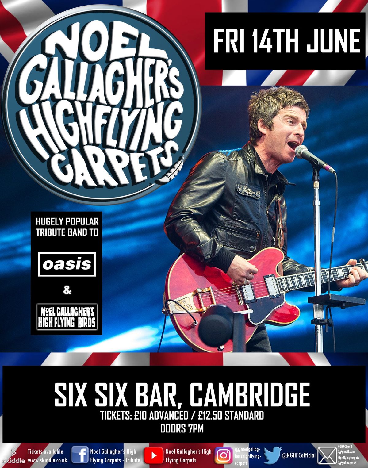 Noel Gallagher (Oasis + NGHFB) Tribute *CAMBRIDGE*