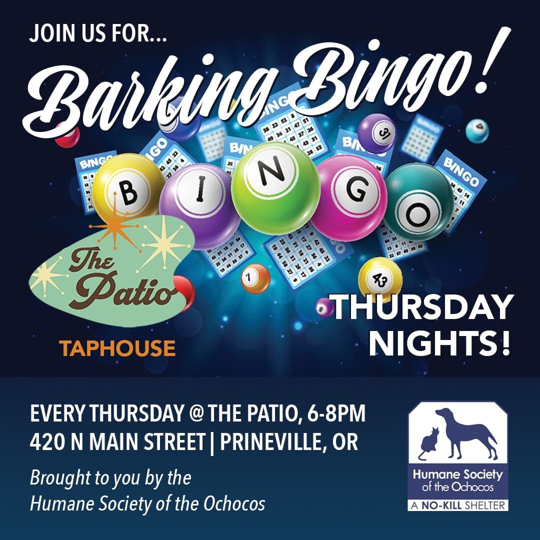 Barking Bingo hosted by The Humane Society of the Ochocos