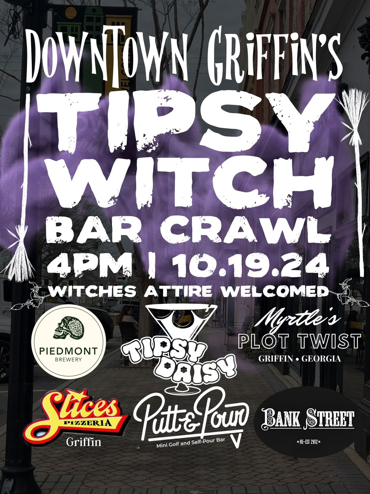 TIPSY WITCH BAR CRAWL IN DOWNTOWN GRIFFIN 