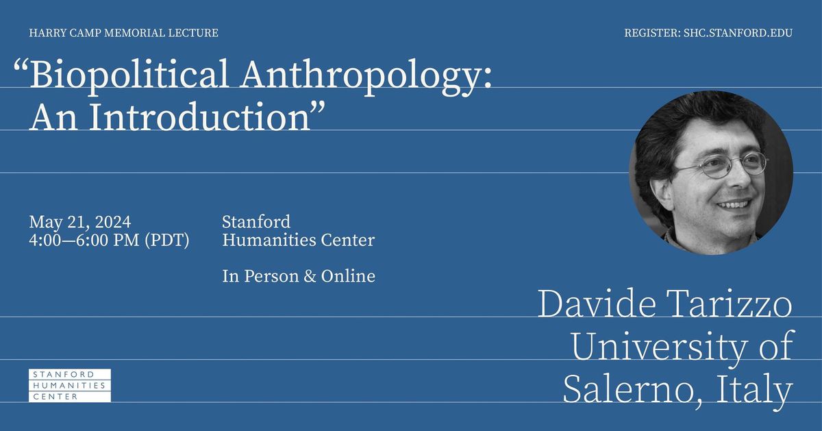 Davide Tarizzo | Biopolitical Anthropology: An Introduction