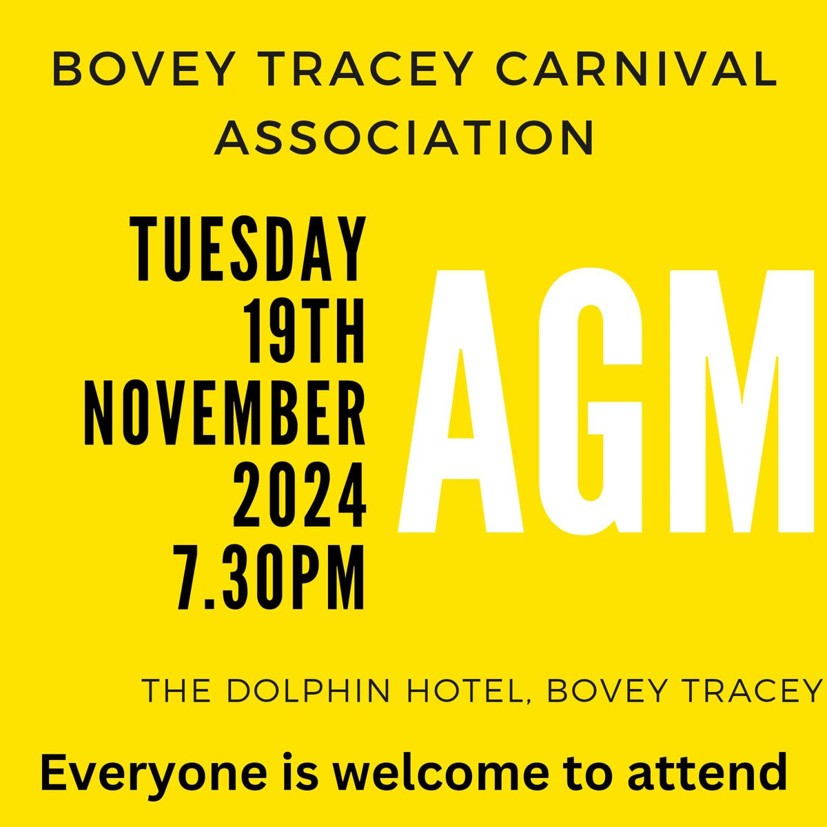 Bovey Tracey Carnival AGM