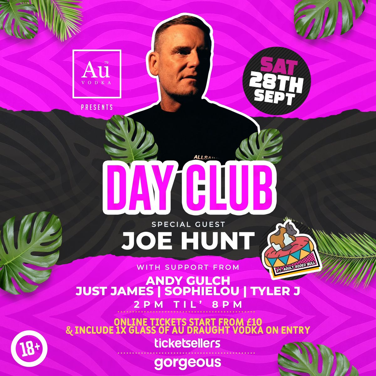 AU Vodka presents "Day Club" | Sat 28th Sept 2024