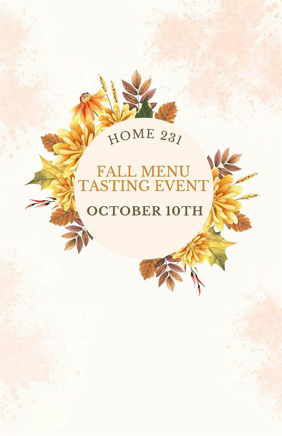 Fall Menu Tasting Event