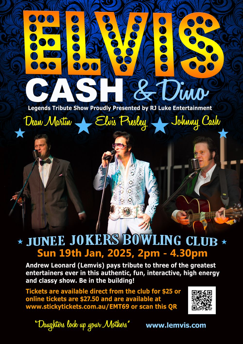 The Elvis, Cash and Dino Legends Tribute Show