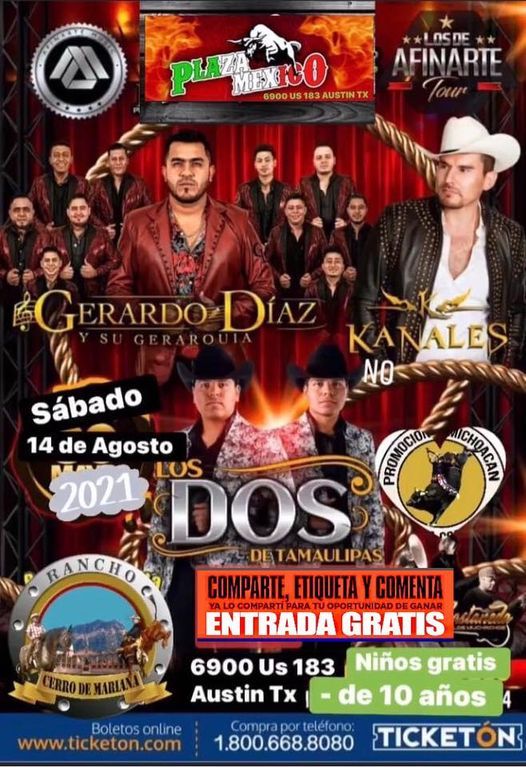 Gerardo Diaz & Kanales Tickets - Plaza Entertainment Inc