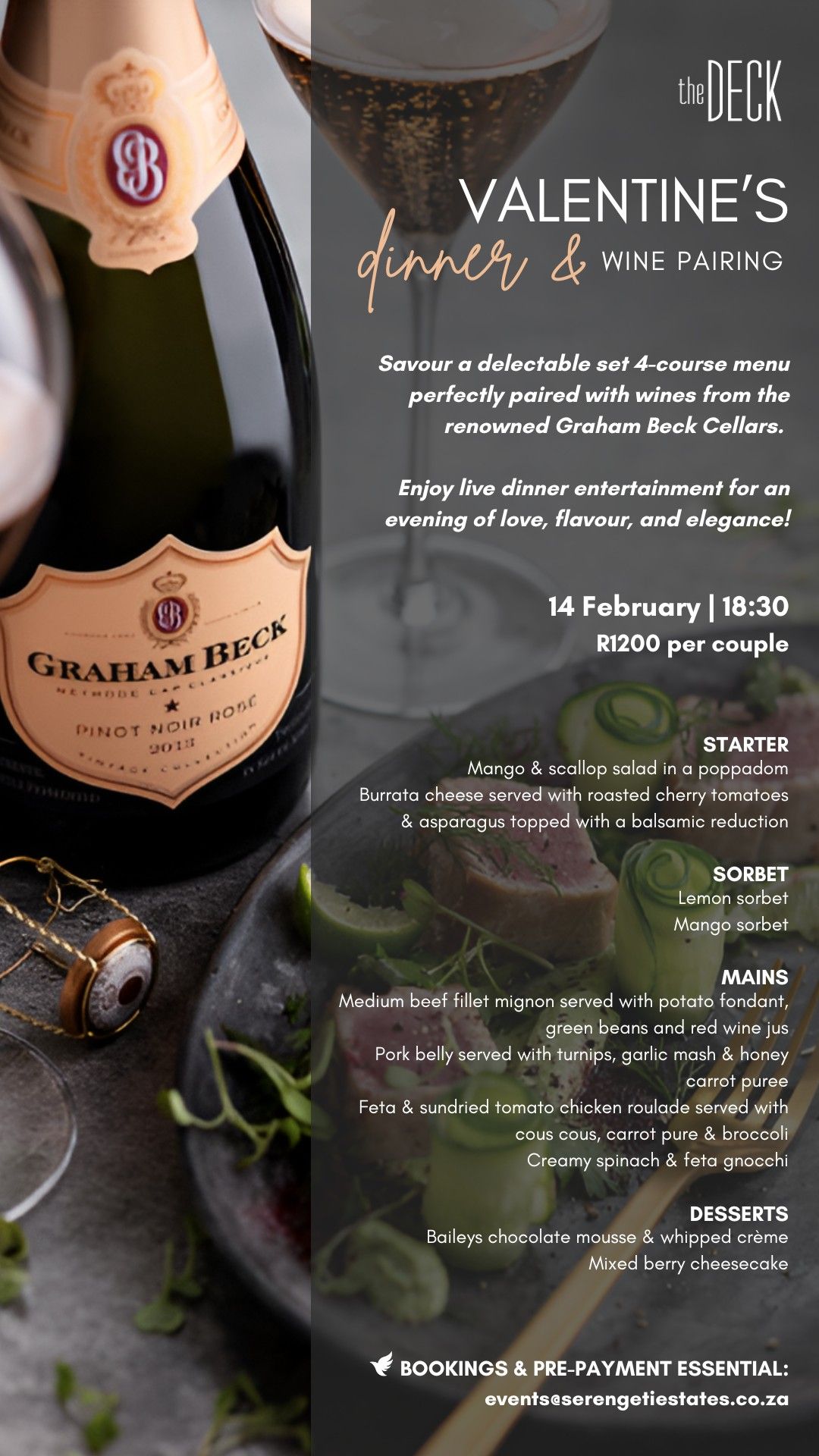 Valentine's Dinner & Wine Pairing