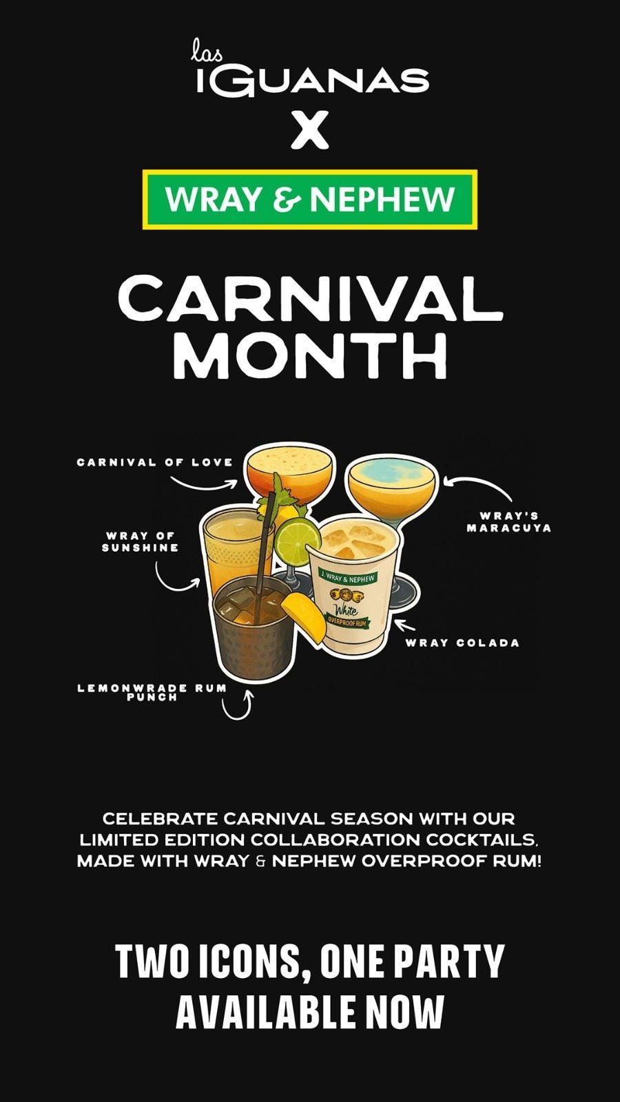 LAS IGUANAS X WRAY & NEPHEW CARNIVAL BRUNCH