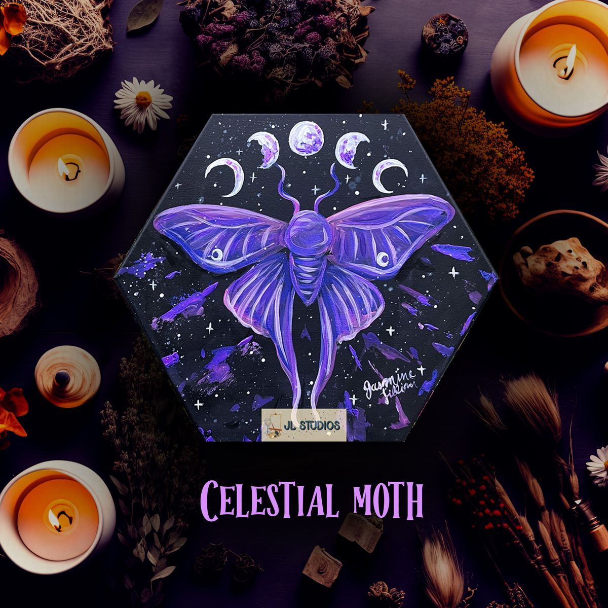 Celestial Moth Tipsy Painting Class