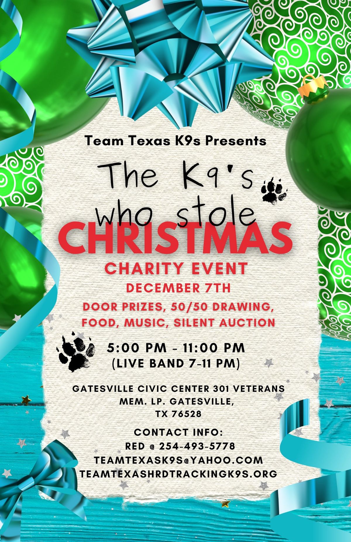 The K9s who stole Christmas Charity Event