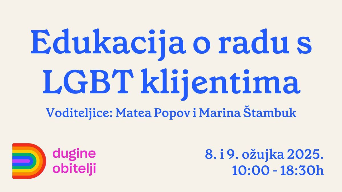 Edukacija o radu s LGBT klijentima