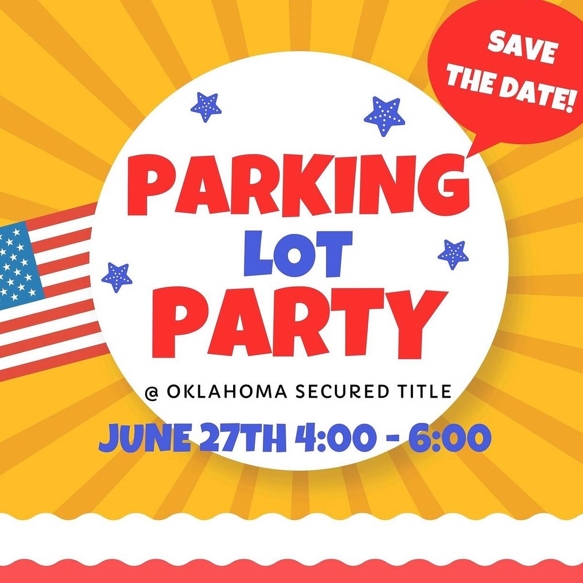 Oklahoma Secured Title Parking Lot Party