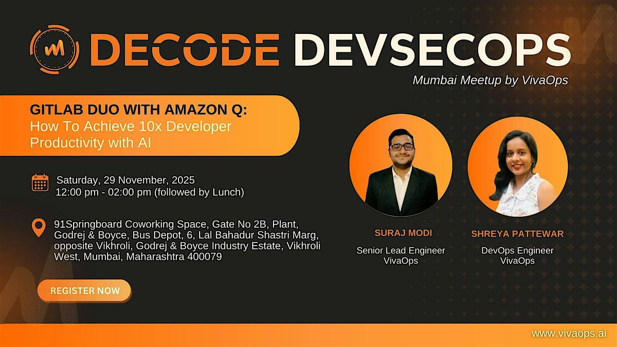 Decoding Tech Insta DeCODE DevSecOps: Mumbai Tech Meetup By VivaOps, 91Springboard Vikhroli ...