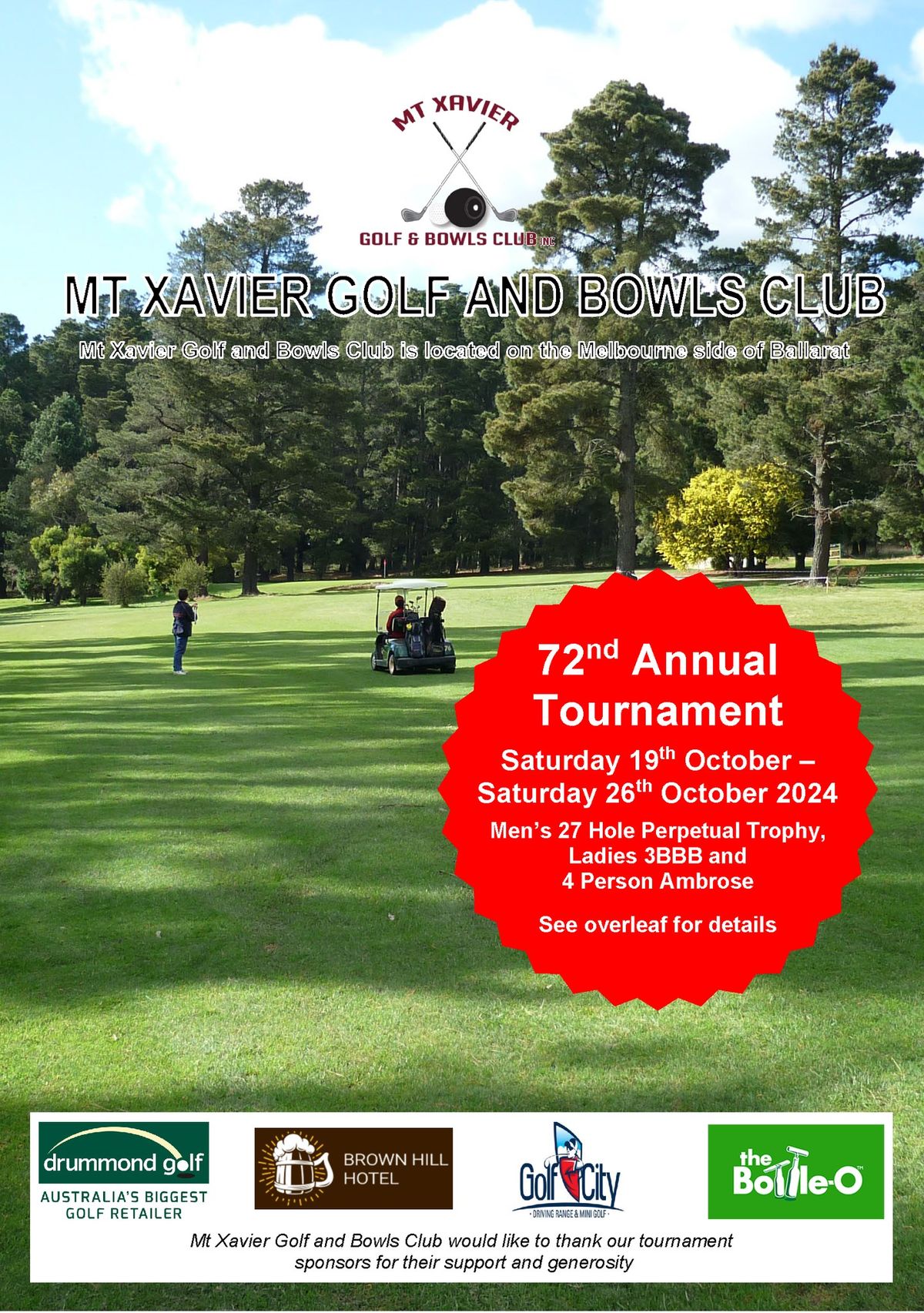 72nd Annual Golf Tournament