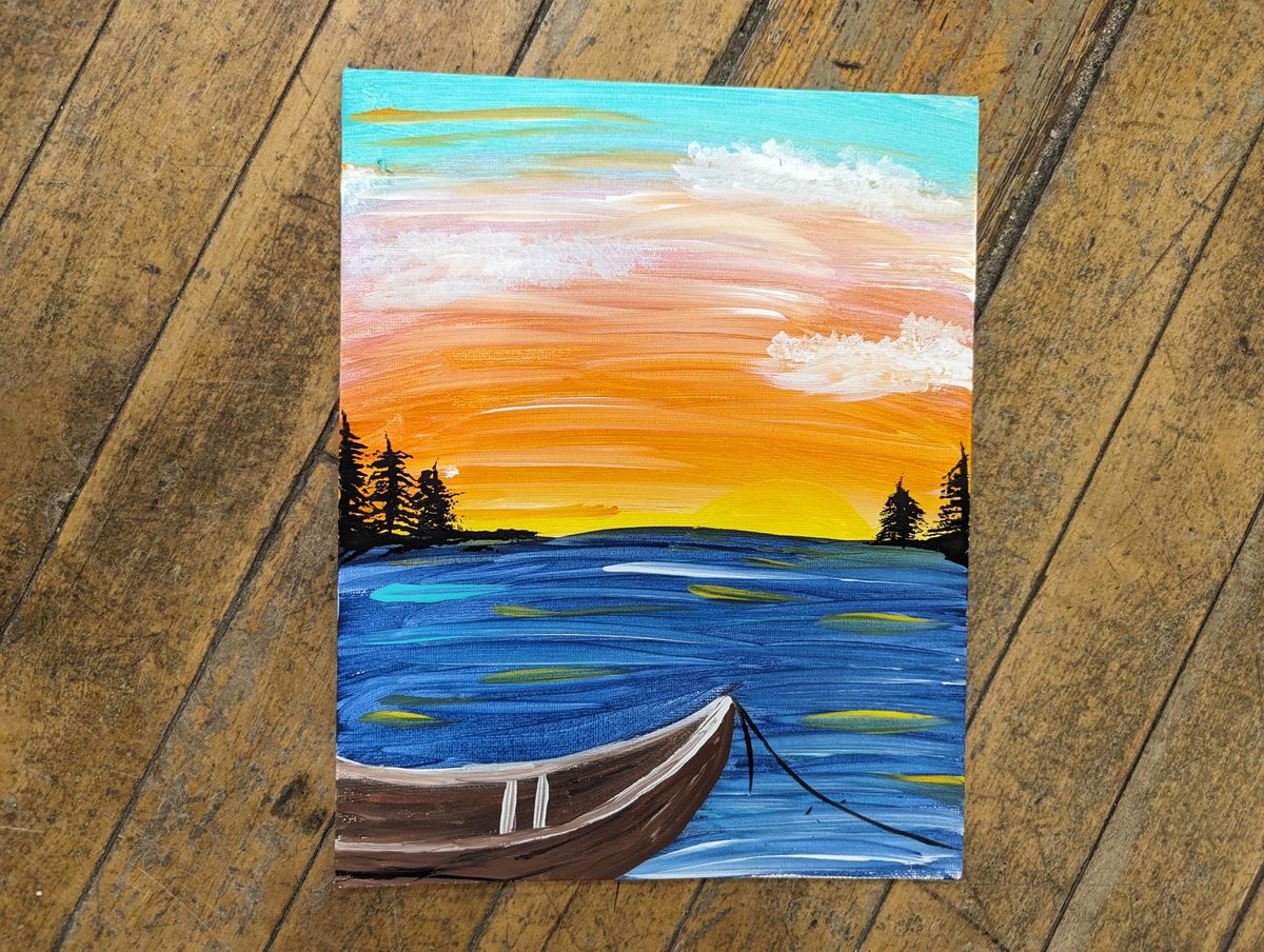 Water Scene w\/ Boat Painting